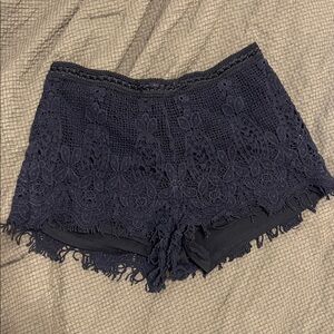 Mossimo Supply Co. Black Lace Crochet Shorts